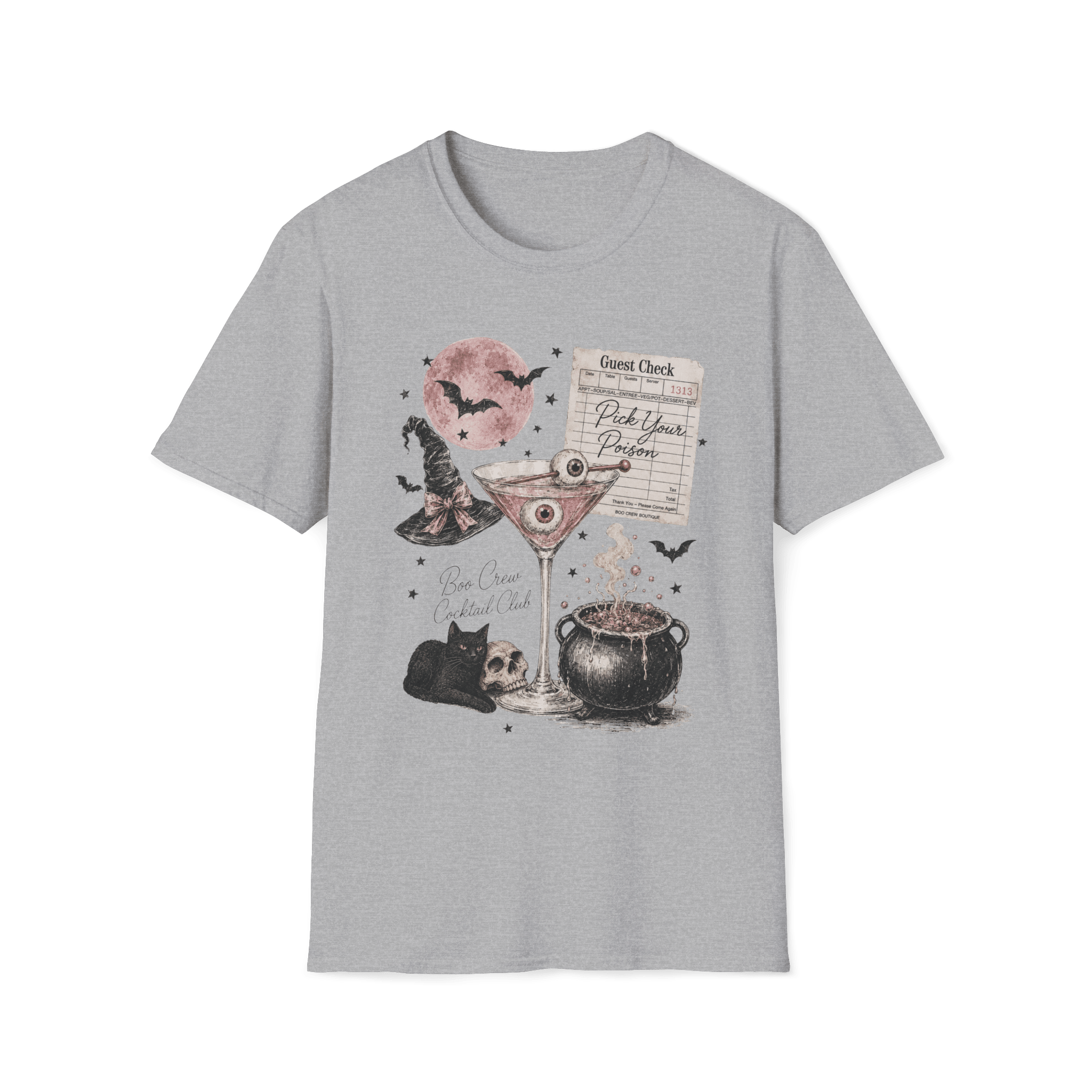 Pick Your Poison Cocktail Club Graphic T-Shirt - Boo Crew Boutique