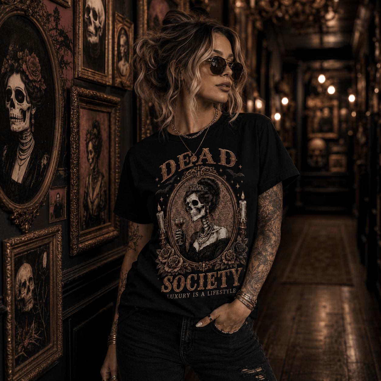 Dead Society Tee — Vintage Gothic Skull T-Shirt - Boo Crew Boutique