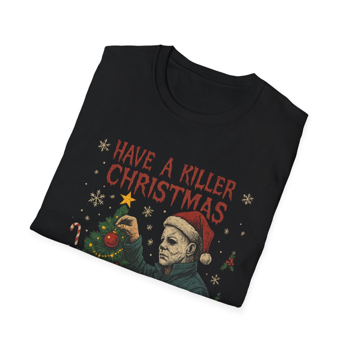 Christmas Horror Tee, Funny Holiday Shirt, Christmas Humor, Gift for Horror Fans, Michael Myers Graphic Tee