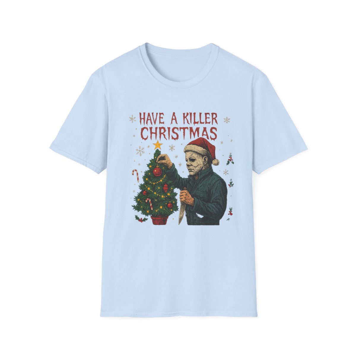 Christmas Horror Tee, Funny Holiday Shirt, Christmas Humor, Gift for Horror Fans, Michael Myers Graphic Tee