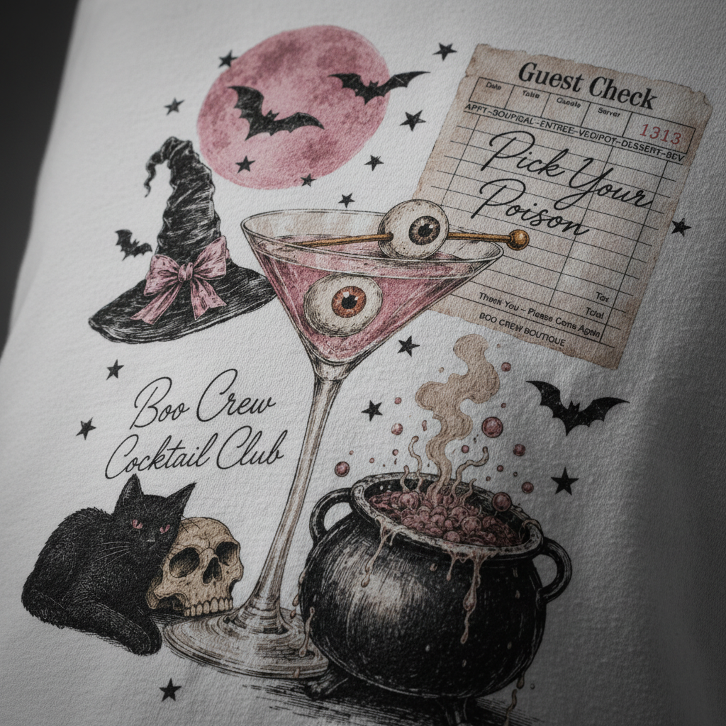 Pick Your Poison Cocktail Club Graphic T-Shirt