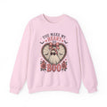 Crewneck Sweatshirt — "You Make My Heart Go Boo" Cute Gothic Halloween Heart Skull Design