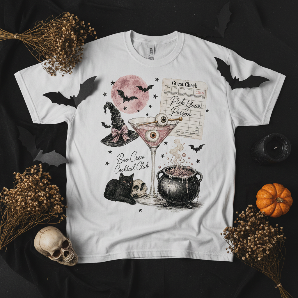Pick Your Poison Cocktail Club Graphic T-Shirt