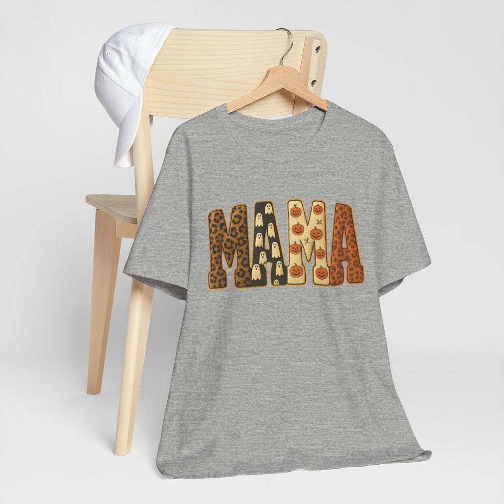Mama Graphic Tee, Stylish Mama T-Shirt, Gifts for Moms, Casual Wear, Halloween Gift, Spooky Mama Tee