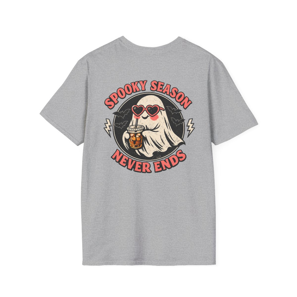 Spooky Season Never Ends T-Shirt — Retro Frankenstein Halloween Graphic Tee - Boo Crew Boutique