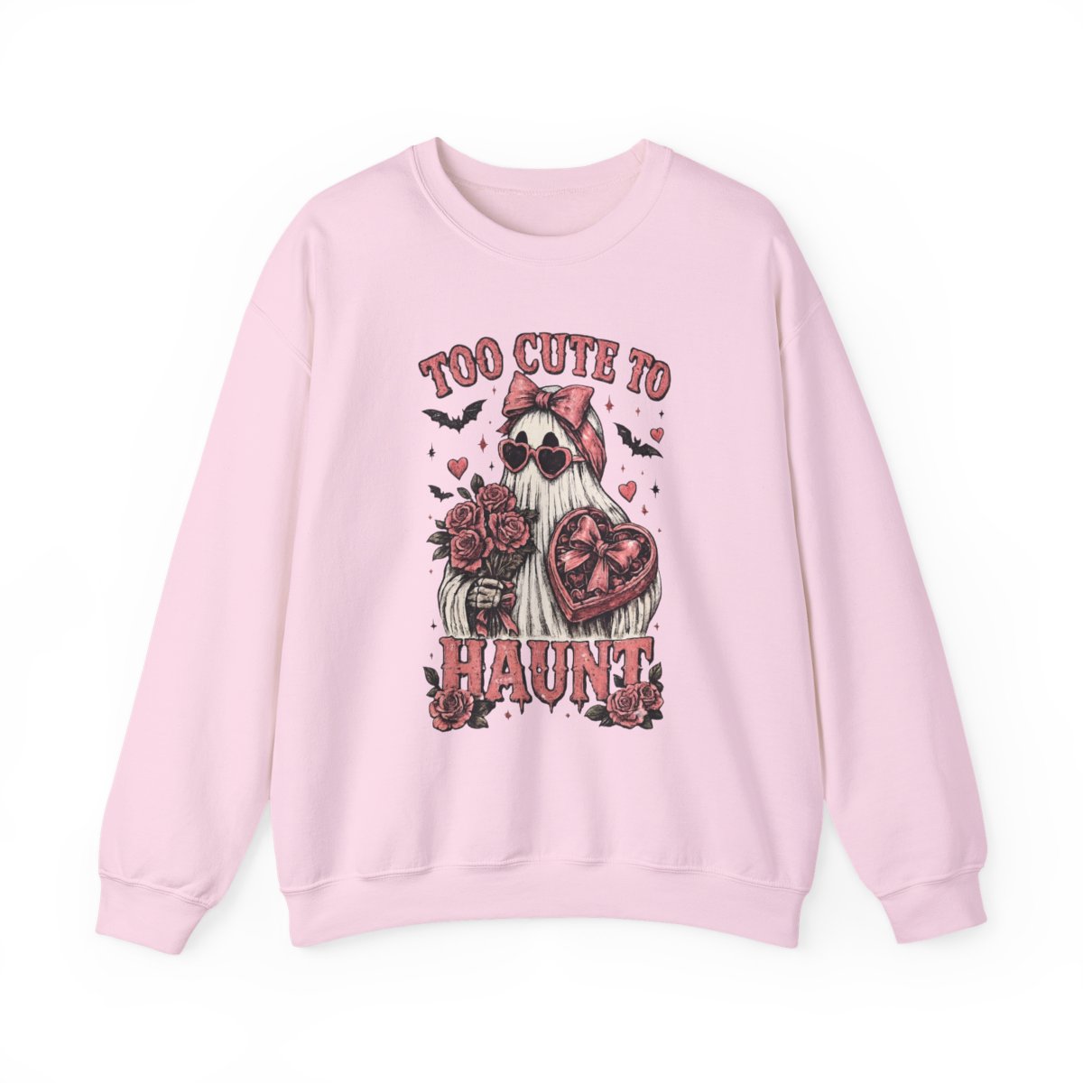 Too Cute to Haunt Sweatshirt — Cute Gothic Ghost Crewneck